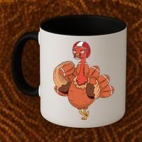 American Football Turkey Coffee Mug thumb 2