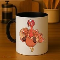 American Football Turkey Coffee Mug thumb 4