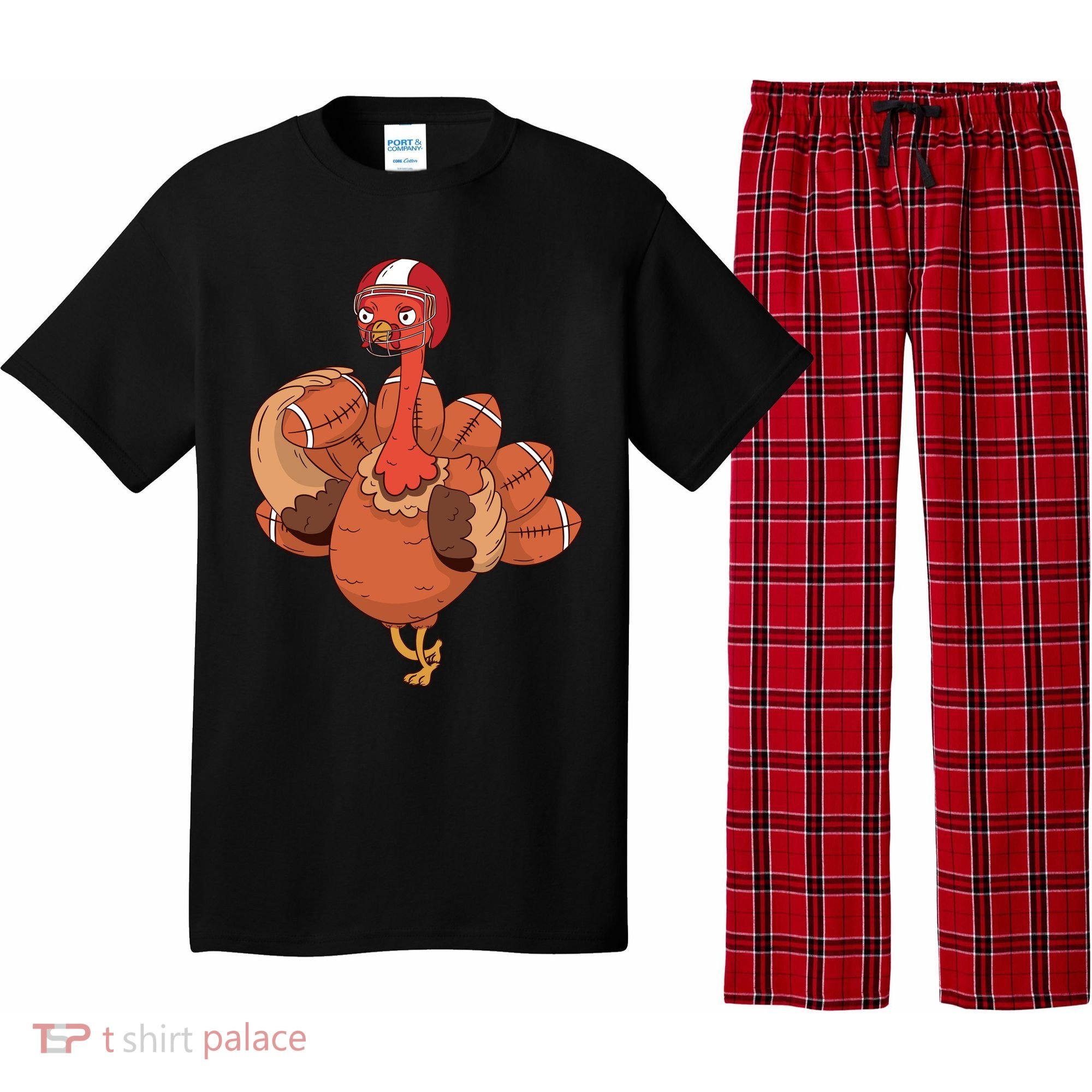 American Football Turkey Pajama Set