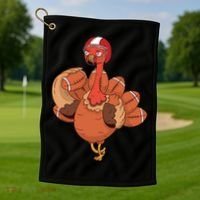 American Football Turkey Golf Towel thumb 1