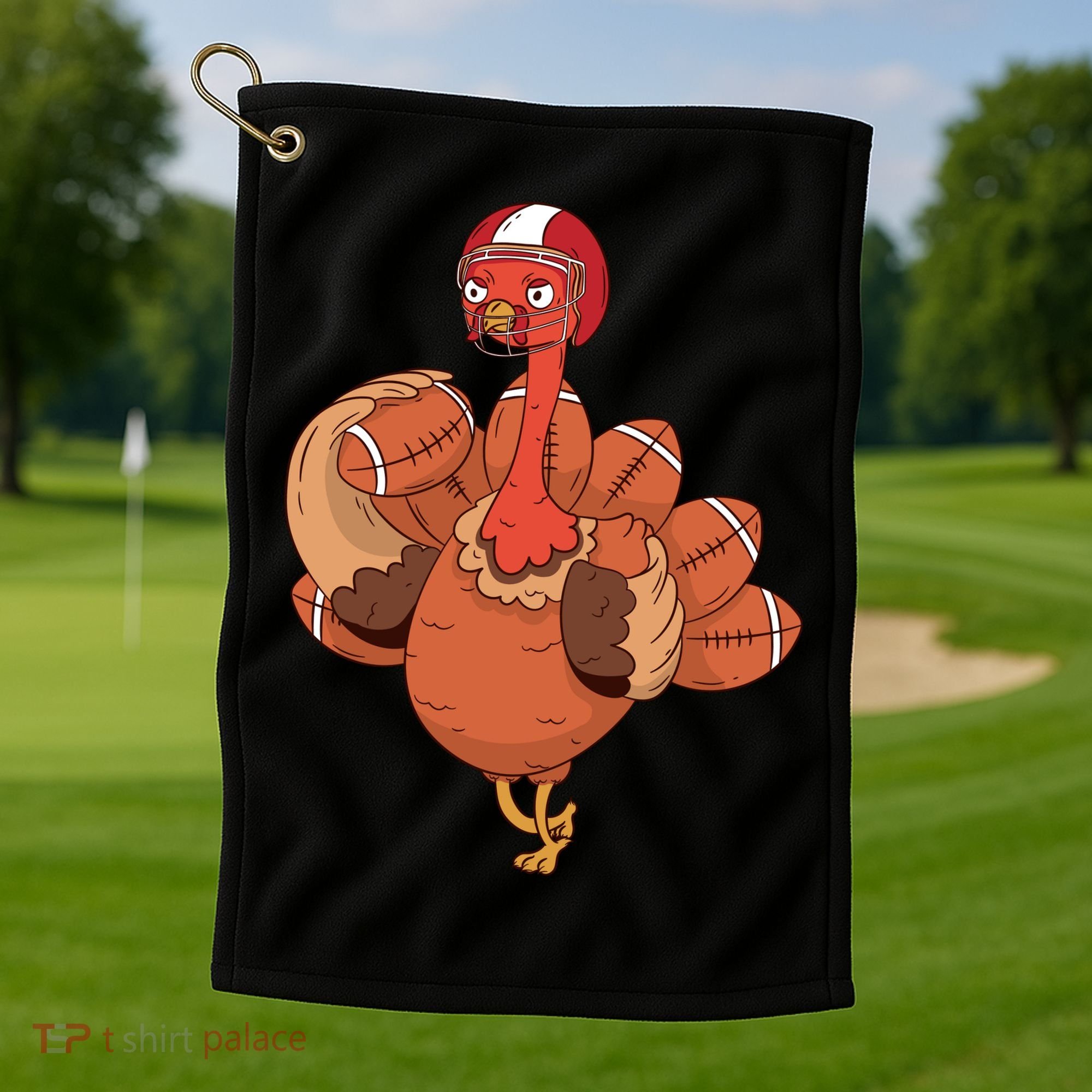 American Football Turkey Golf Towel