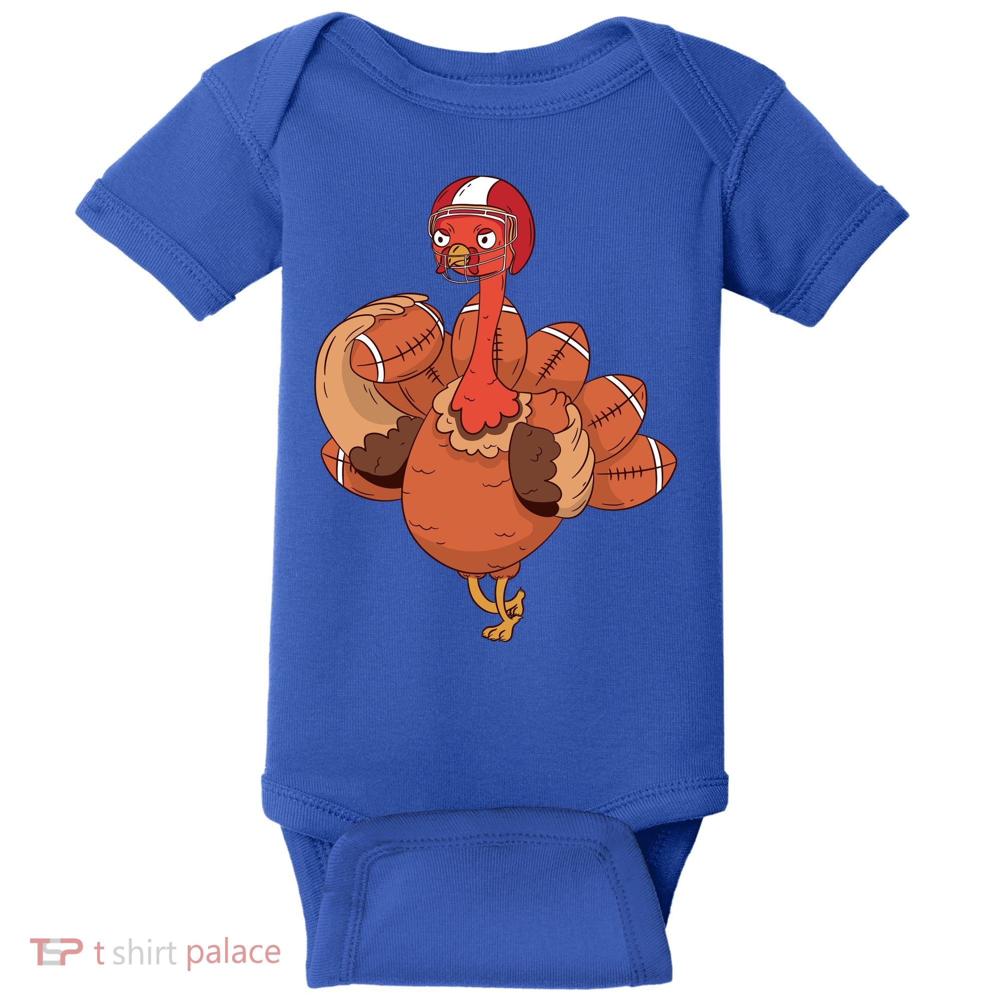 American Football Turkey Baby Bodysuit