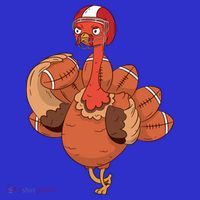 American Football Turkey Toddler Hoodie thumb 2