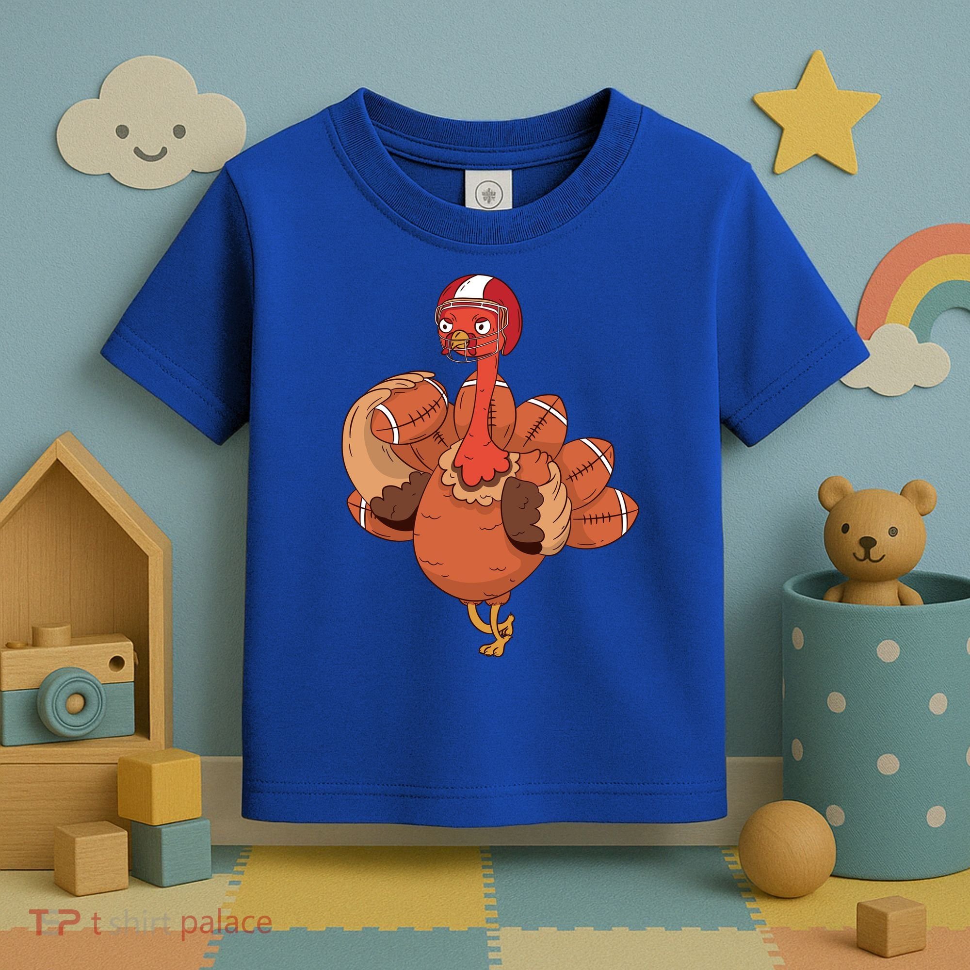 American Football Turkey Toddler T-Shirt