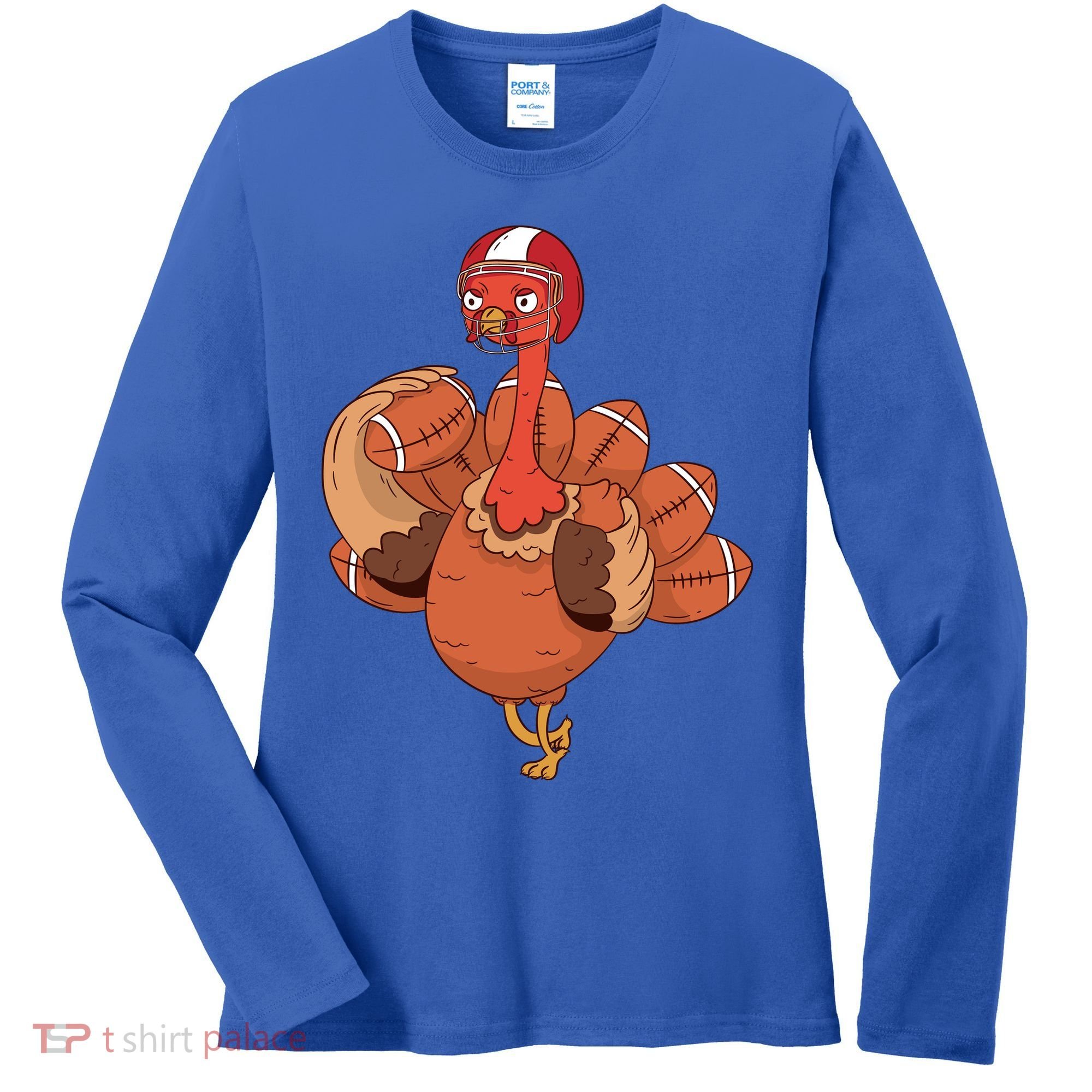 American Football Turkey Women's Long Sleeve Shirt