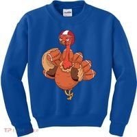 American Football Turkey Kids Sweatshirt thumb 0
