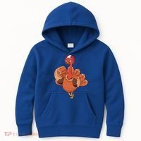American Football Turkey Kids Hoodie thumb 0