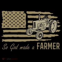 American Flag Tractor So God Made A Farmer Mousepad thumb 1