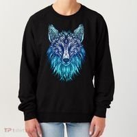Arctic Fox Tribal Face Ornaments Antarctica Animal Fox Women's Sweatshirt thumb 0