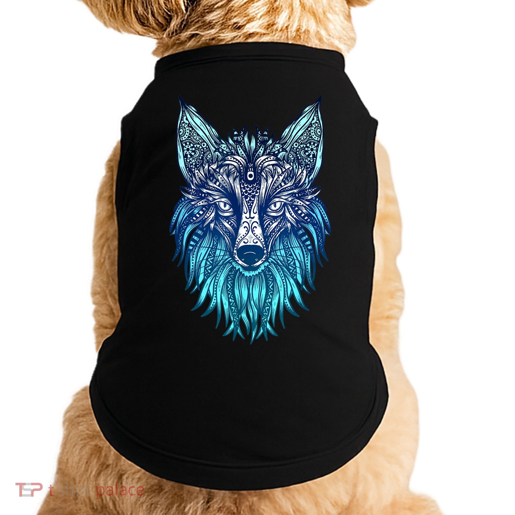 Arctic Fox Tribal Face Ornaments Antarctica Animal Fox Doggie Tank