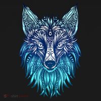 Arctic Fox Tribal Face Ornaments Antarctica Animal Fox Ornament thumb 1