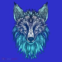 Arctic Fox Tribal Face Ornaments Antarctica Animal Fox Hoodie thumb 2