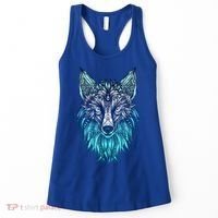 Arctic Fox Tribal Face Ornaments Antarctica Animal Fox Women's Tank Top thumb 0