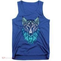Arctic Fox Tribal Face Ornaments Antarctica Animal Fox Tank Top thumb 0