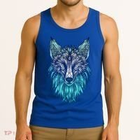 Arctic Fox Tribal Face Ornaments Antarctica Animal Fox Tank Top thumb 3