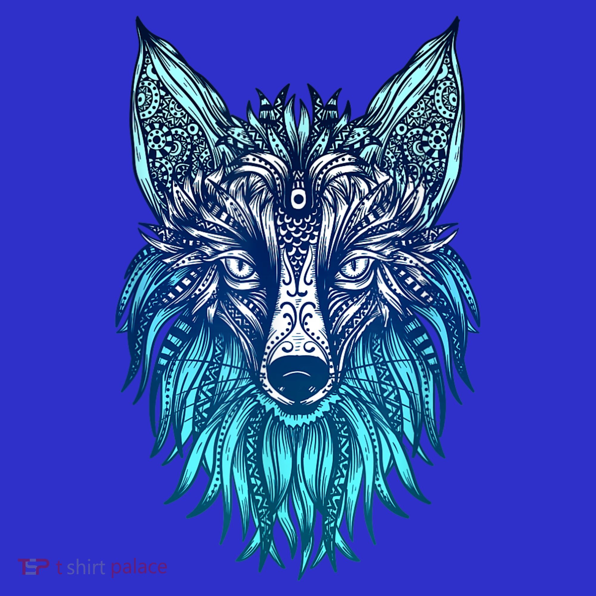 Arctic Fox Tribal Face Ornaments Antarctica Animal Fox Toddler T-Shirt