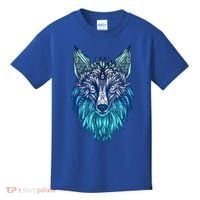 Arctic Fox Tribal Face Ornaments Antarctica Animal Fox Kids T-Shirt thumb 0
