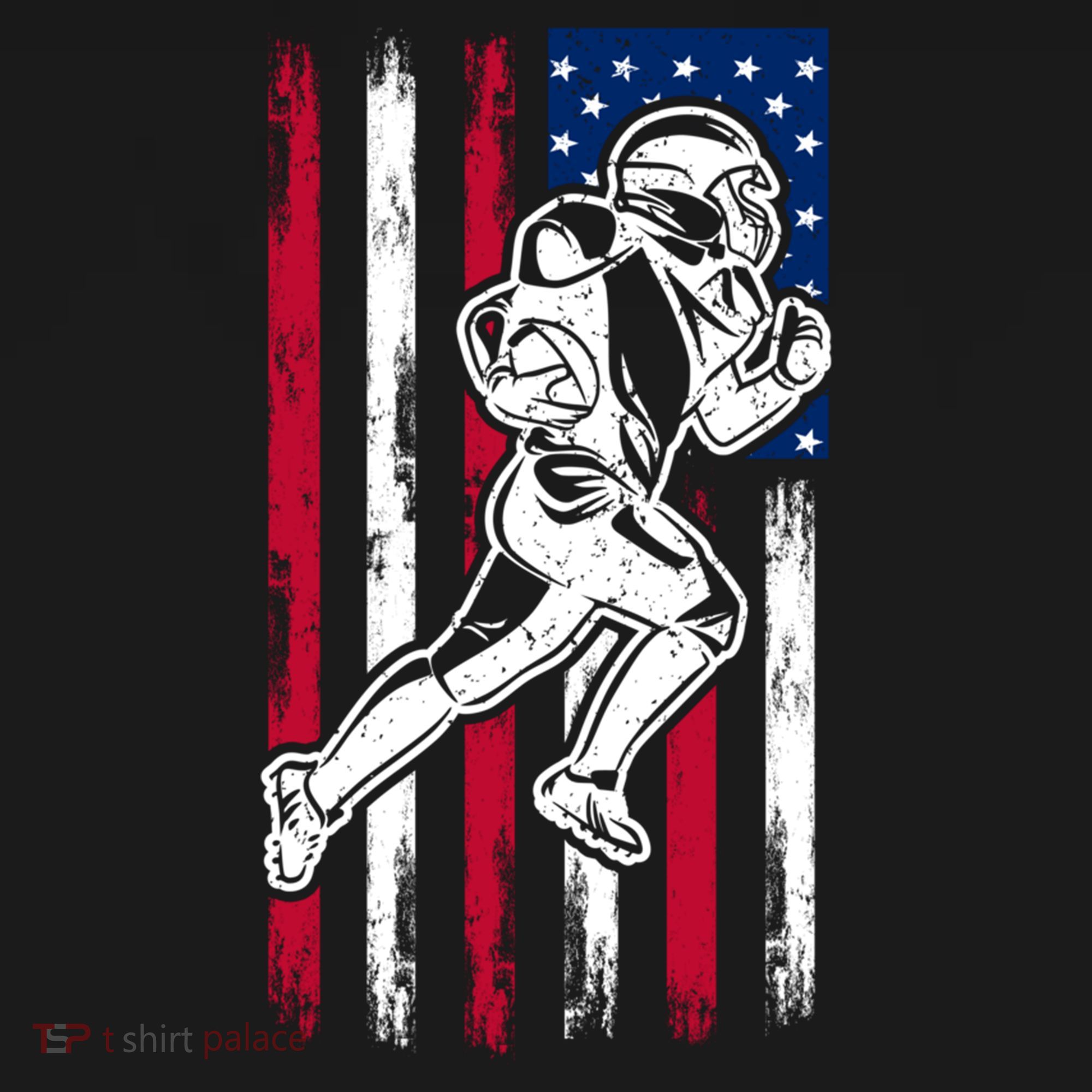 American Football Team Cool Gift Us American Flag Football Gift Women's Hoodie