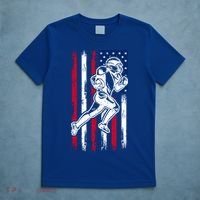 American Football Team Cool Gift Us American Flag Football Gift T-Shirt thumb 5