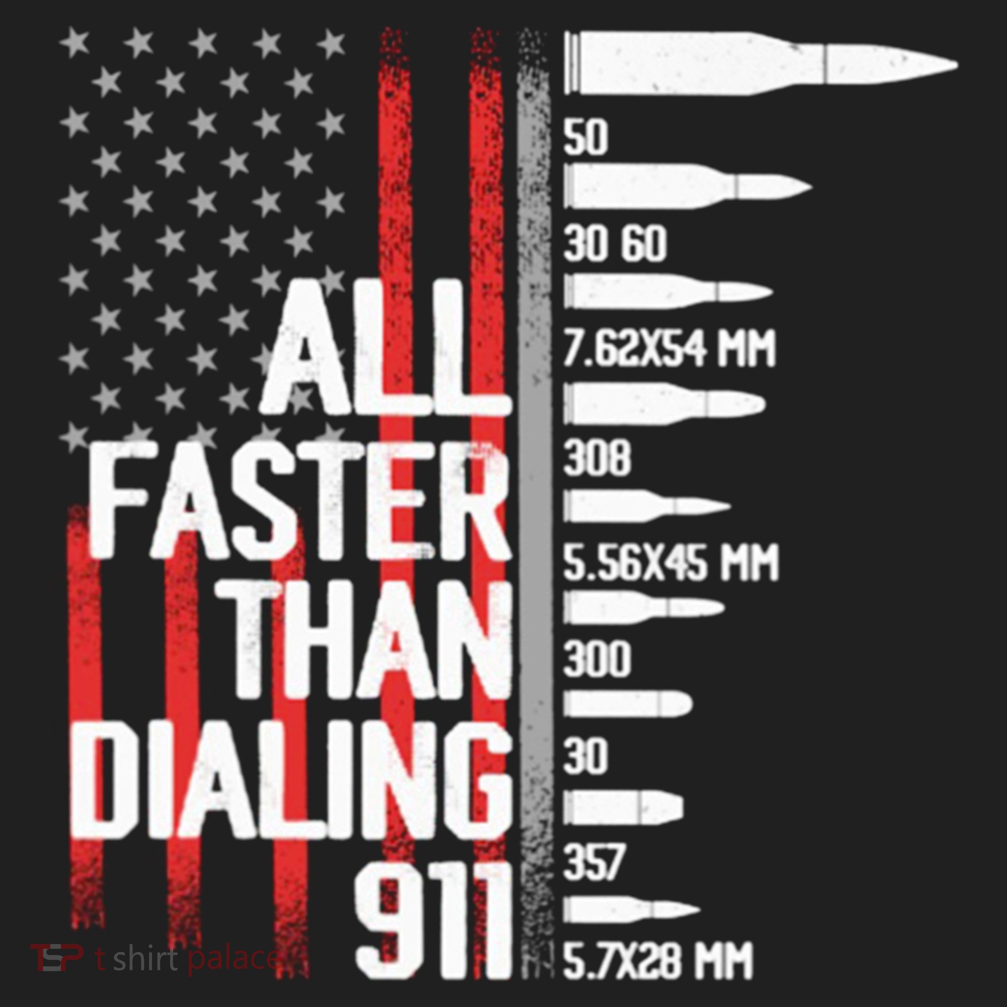 All Faster Than Dialing 911 American Flag Funny Gun Owner Gift Beanie