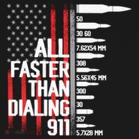 All Faster Than Dialing 911 American Flag Funny Gun Owner Gift Women's Hoodie thumb 2
