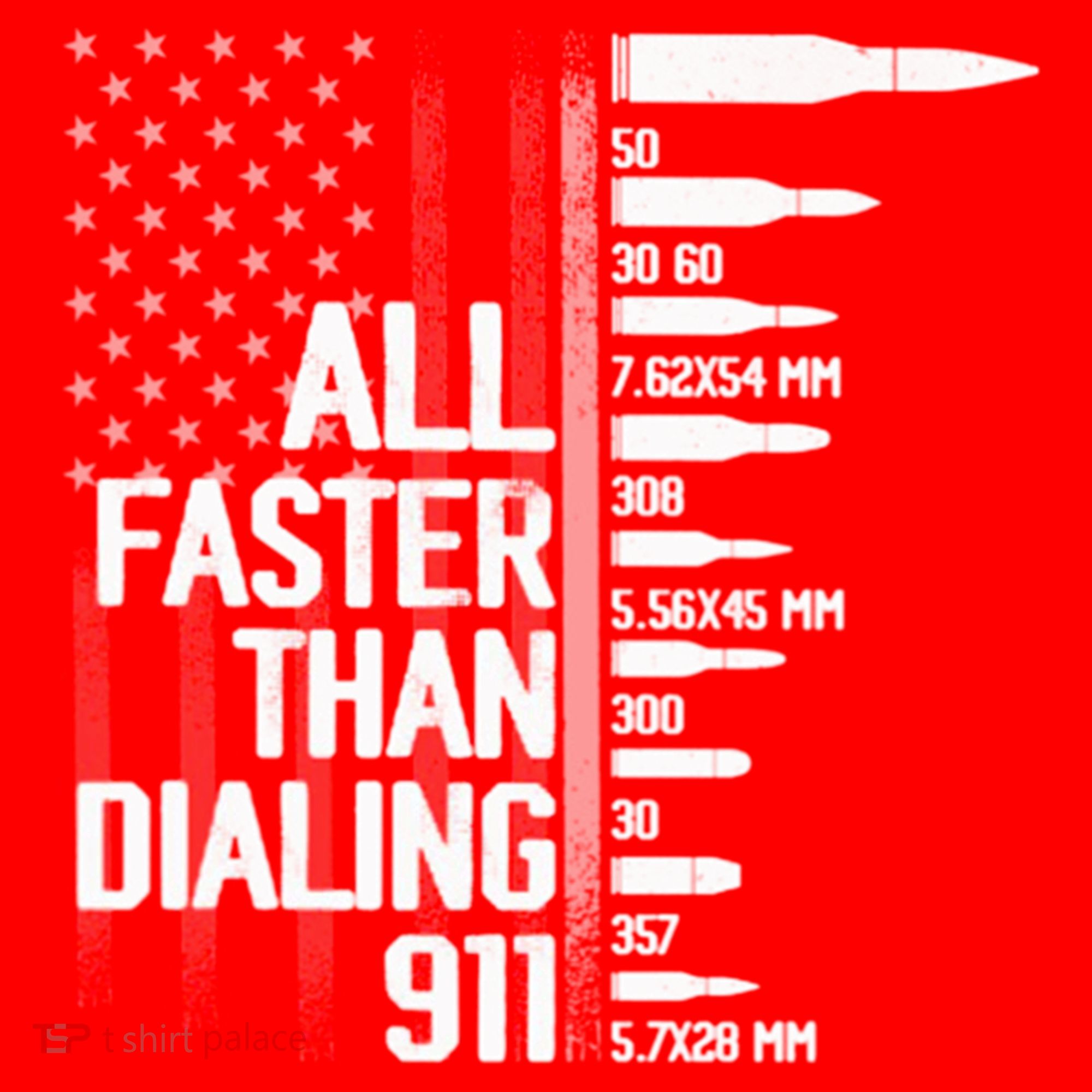 All Faster Than Dialing 911 American Flag Funny Gun Owner Gift Santa Hat