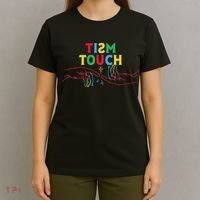 Autism Funny Tism Touch Autistic Meme Autism Awareness T-Shirt thumb 4