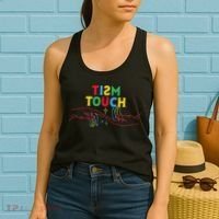 Autism Funny Tism Touch Autistic Meme Autism Awareness Women's Tank Top thumb 2