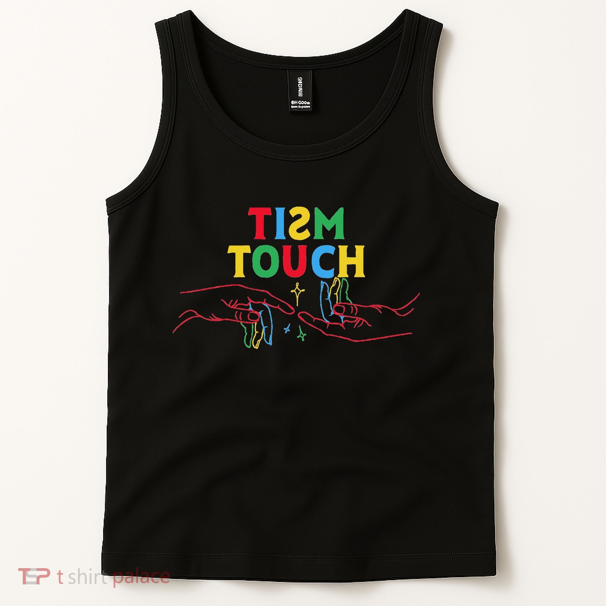 Autism Funny Tism Touch Autistic Meme Autism Awareness Tank Top