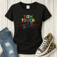Autism Funny Tism Touch Autistic Meme Autism Awareness Women's T-Shirt thumb 3