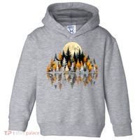 Autumn Forest Trees & Moon Reflection Outdoor Nature Lover Long Sleeve  Toddler Hoodie thumb 0