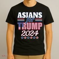 Asians For Trump Pro Trump 2024 Election Trump Supporter T-Shirt thumb 3