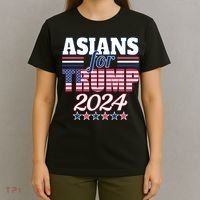 Asians For Trump Pro Trump 2024 Election Trump Supporter T-Shirt thumb 4
