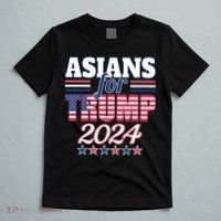 Asians For Trump Pro Trump 2024 Election Trump Supporter T-Shirt thumb 5