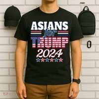 Asians For Trump Pro Trump 2024 Election Trump Supporter T-Shirt thumb 6
