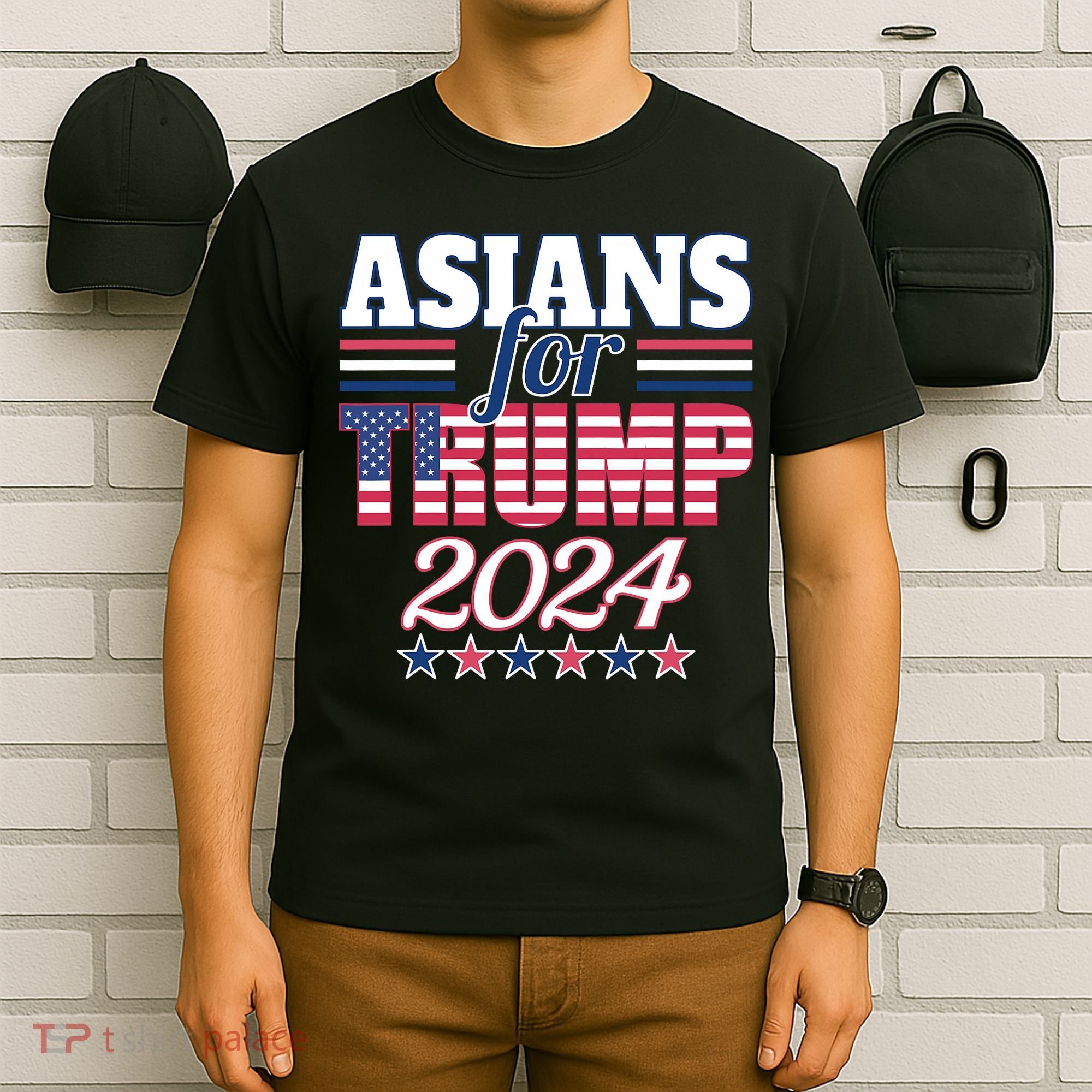 Asians For Trump Pro Trump 2024 Election Trump Supporter T-Shirt