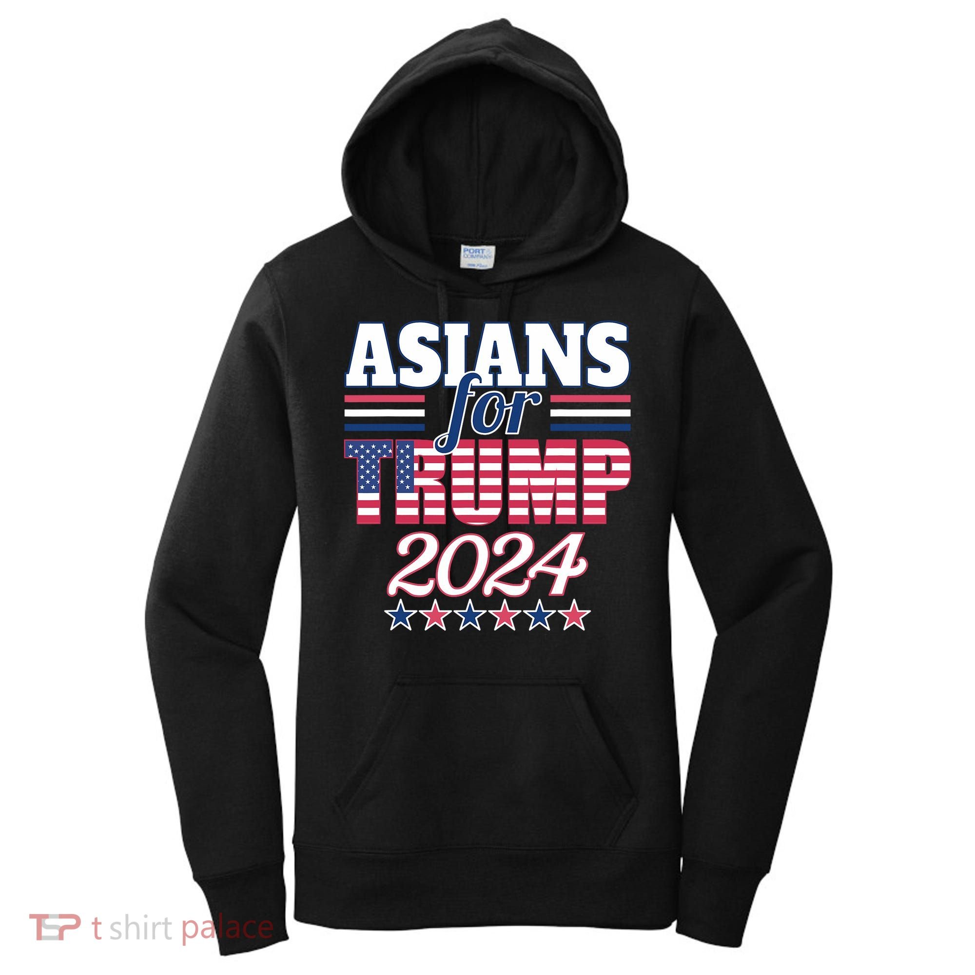 Asians For Trump Pro Trump 2024 Election Trump Supporter Women's Hoodie