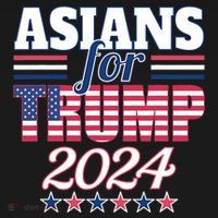 Asians For Trump Pro Trump 2024 Election Trump Supporter Women's Hoodie thumb 2