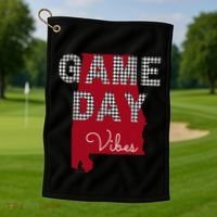 Alabama Football Tailgate Game Day Vibes Fall Golf Towel thumb 1