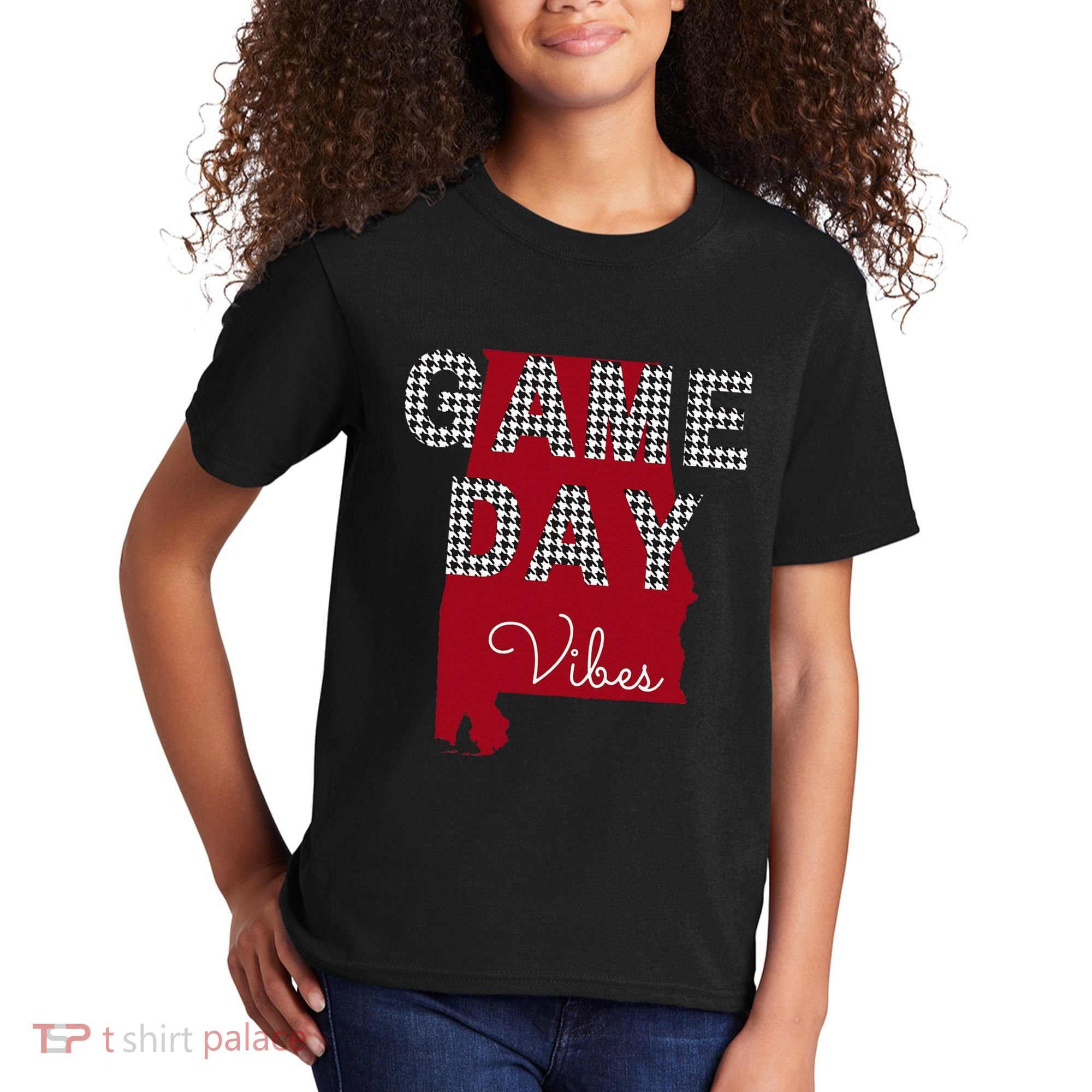 Alabama Football Tailgate Game Day Vibes Fall Kids T-Shirt