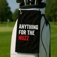 Anything For The Huzz Viral Funny Meme Brainrot Trendy Golf Towel thumb 2