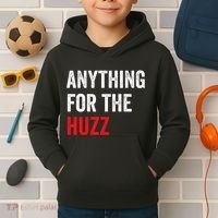 Anything For The Huzz Viral Funny Meme Brainrot Trendy Kids Hoodie thumb 2