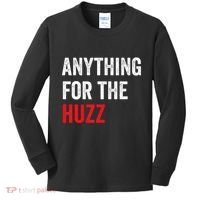 Anything For The Huzz Viral Funny Meme Brainrot Trendy Kids Long Sleeve Shirt thumb 0