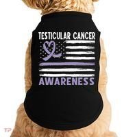 American Flag Testicular Cancer Awareness Doggie Tank thumb 0