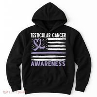 American Flag Testicular Cancer Awareness Hoodie thumb 0