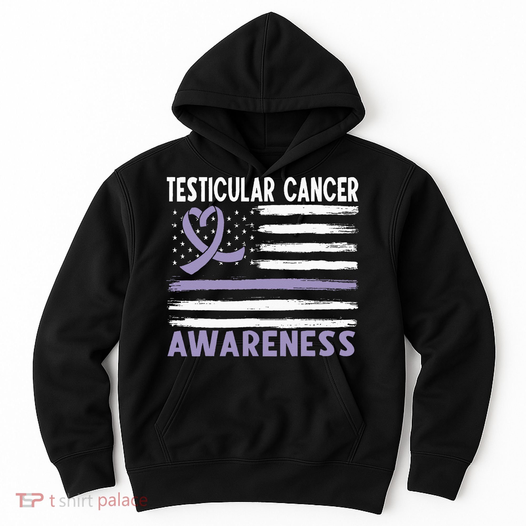 American Flag Testicular Cancer Awareness Hoodie