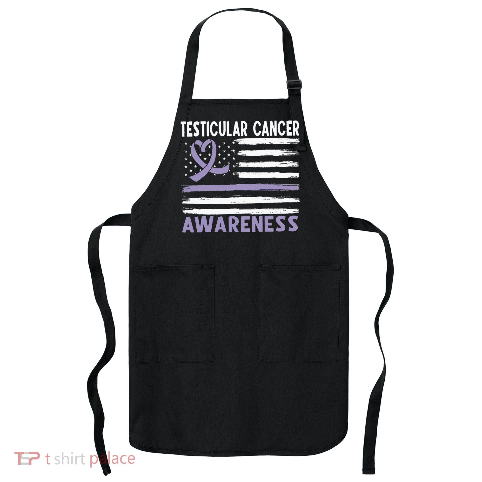 American Flag Testicular Cancer Awareness Apron