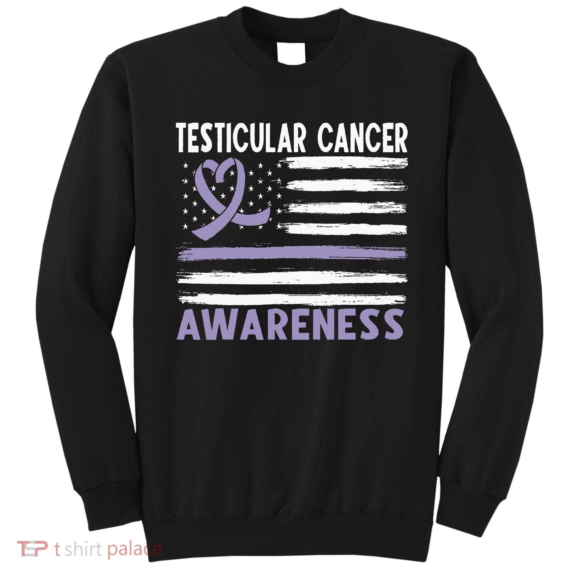 American Flag Testicular Cancer Awareness Sweatshirt