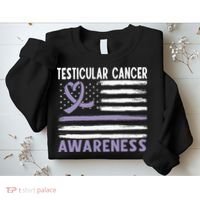 American Flag Testicular Cancer Awareness Sweatshirt thumb 2