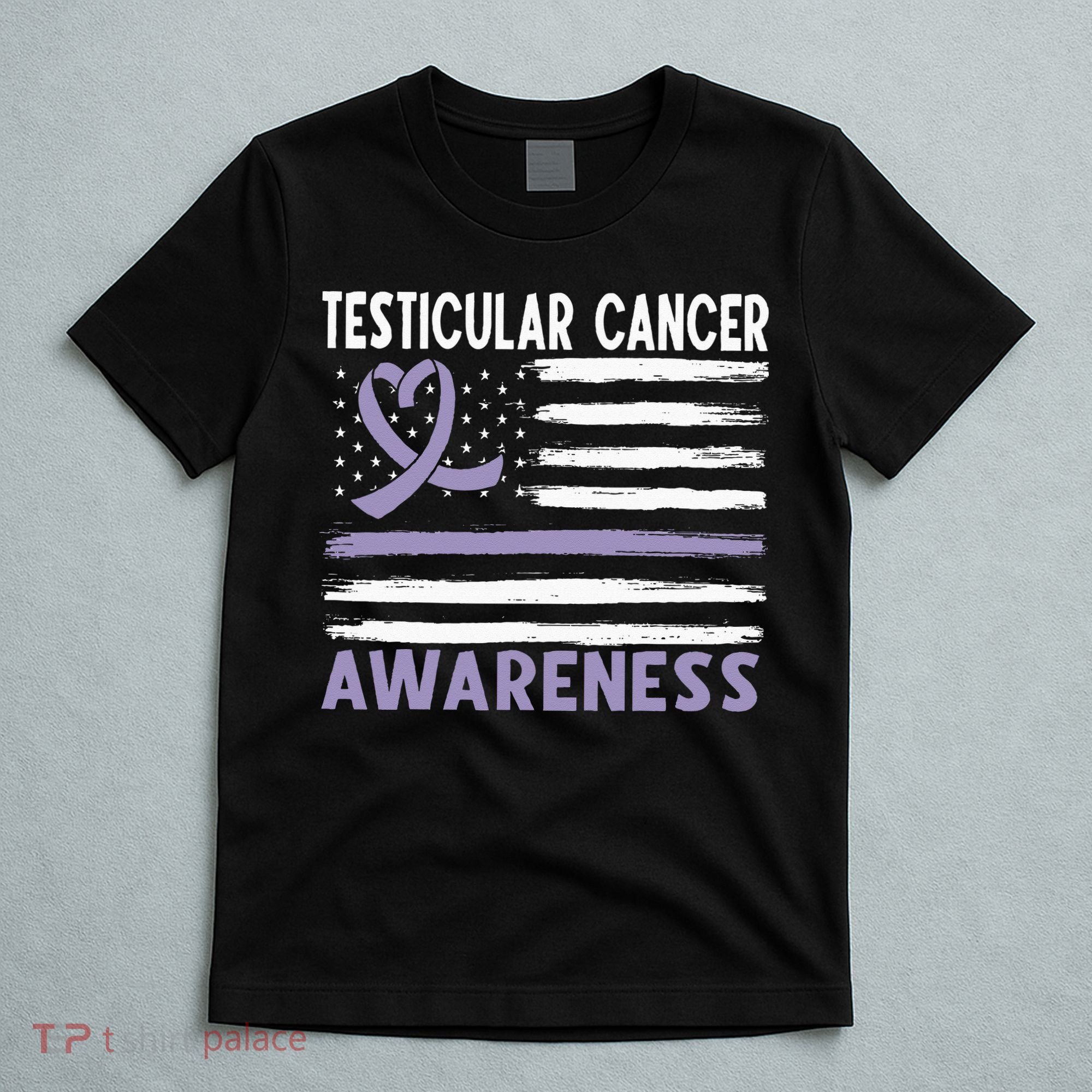 American Flag Testicular Cancer Awareness T-Shirt